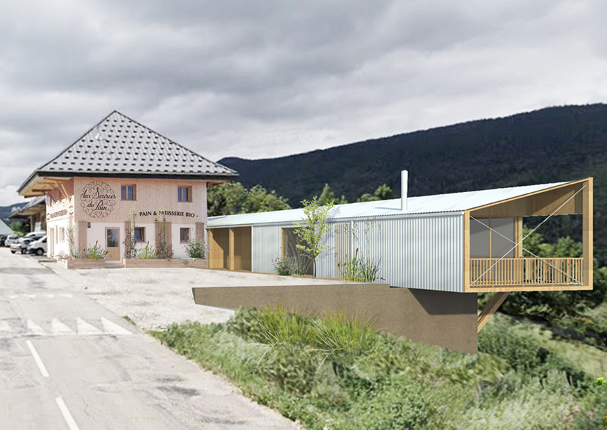 extension boulangerie village