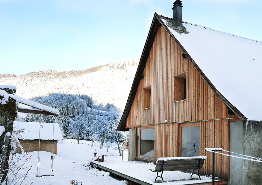 rénovation écologique maison montagne