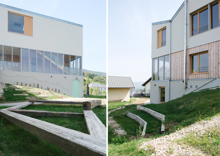 jeux naturels cour d'école