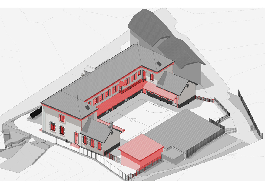 extension école démolitions