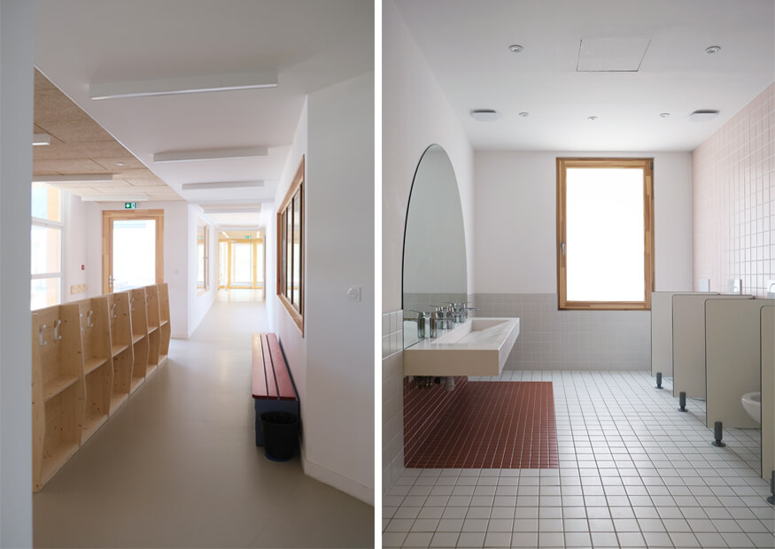 sanitaires et vestiaires école maternelle