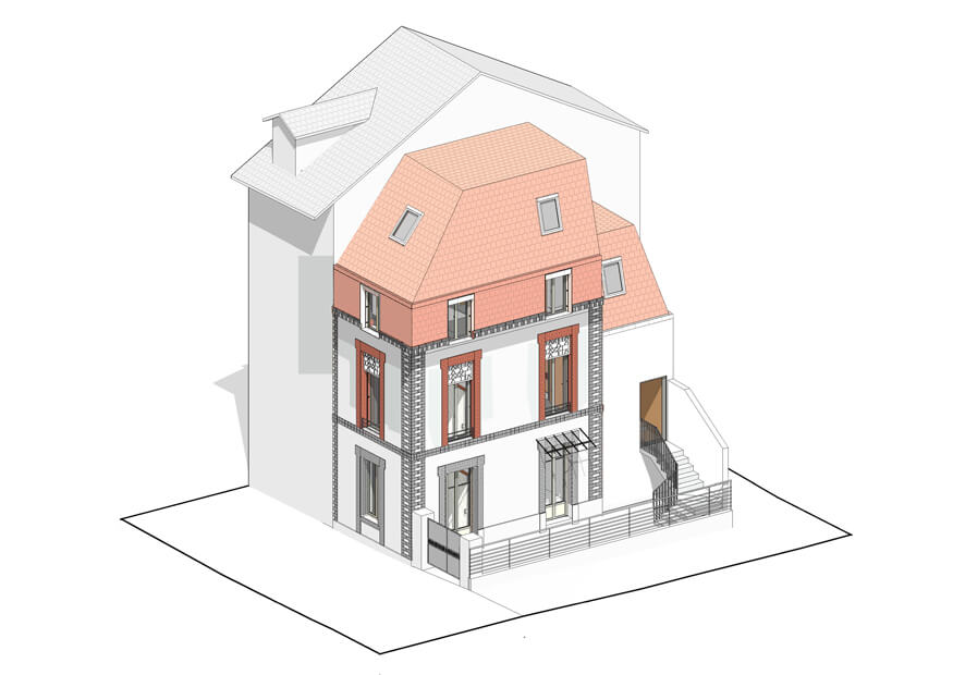 surélévation maison ville